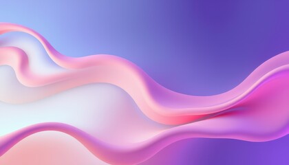 Wall Mural - abstract pink and purple fluid wave design