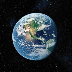 Wall Mural - beautiful view of earth from space