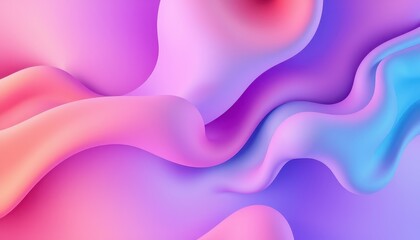 Wall Mural - abstract colorful fluid wave design background