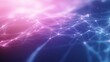 © Simon - Abstract Digital Network in Pink and Purple, Futuristic Web of Connections, Glowing Geometric Lines and Nodes