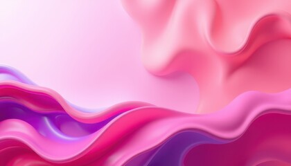 Wall Mural - abstract pink and purple fluid wave design