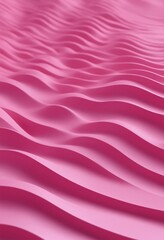 Fototapete - Pink wave 3d abstract background