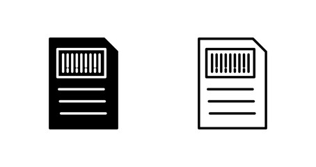 Barcode Inventory Icon Design