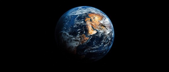 Wall Mural - stunning view of earth from space