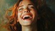© Настя Шевчук - Close up portrait of a woman laughing