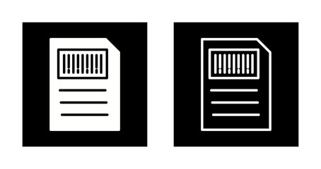 Barcode Inventory Icon Design