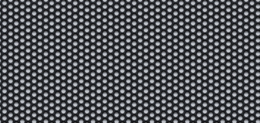 Wall Mural - abstract grainy circle honeycomb grid loudspeaker mesh background