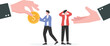 © WS DESIGN - pay back, pay off debt, loan, debt or loan problems, overspending, insolvency,