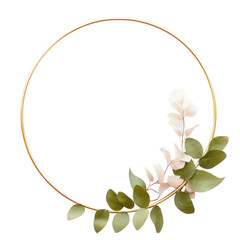 Wall Mural - png circle wreath white background accessories.