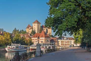 Wall Mural - A view of the city of Annecy on a summer time.