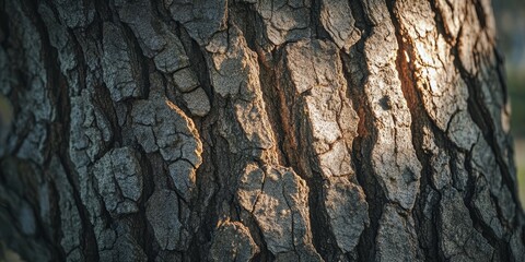 Poster - Close up view of a tree showcasing intricate details, highlighting the beauty and texture of the tree s bark and leaves, ideal for nature and botanical themes in photography.