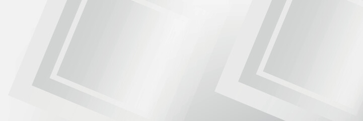 Wall Mural - Technology banner design with white and grey arrows.