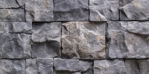 Fototapete - Textured old gray stone wall featuring unique patterns and rustic charm this old gray wall made of stone adds character and a timeless feel to any space or design project.
