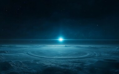 Wall Mural - Awe-Inspiring Celestial Landscape: A Breathtaking View of an Alien Planet