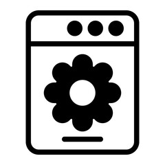 configuration glyph icon