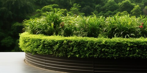 Wall Mural - grass in a flowerpot