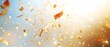 © Sri - A burst of golden confetti against a bright background, symbolizing celebration and joy.