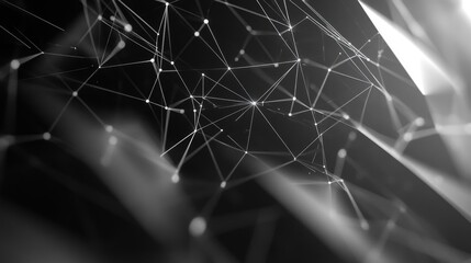 Abstract Network Mesh: Nodes and Connections in a Digital Web