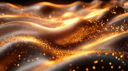 abstract gold shape 3d rende