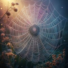 Wall Mural - Spiral Orb Web