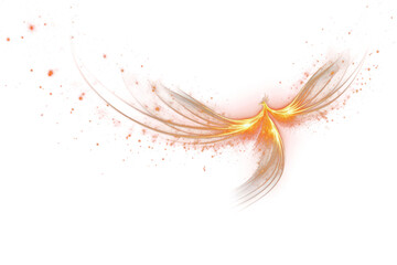 Wall Mural - png phoenix bird flying sparkle light backgrounds fireworks sparks.