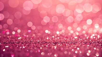 Wall Mural - Pink Glitter Bokeh Background A Festive and Sparkling Texture for Celebrations and Designs