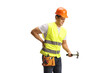 © Ljupco Smokovski - Construction worker with a back pain