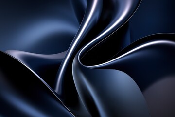 abstract design with a smooth, dark blue gradient background