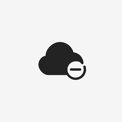 Sticker - Cloud Remove Icon
