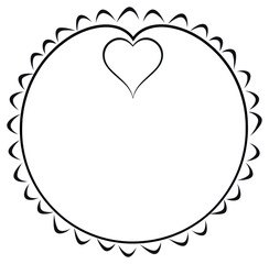 Wall Mural - png circle heart line creativity.