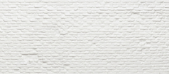 Wall Mural - white brick wall background. masonry texture wallpaper