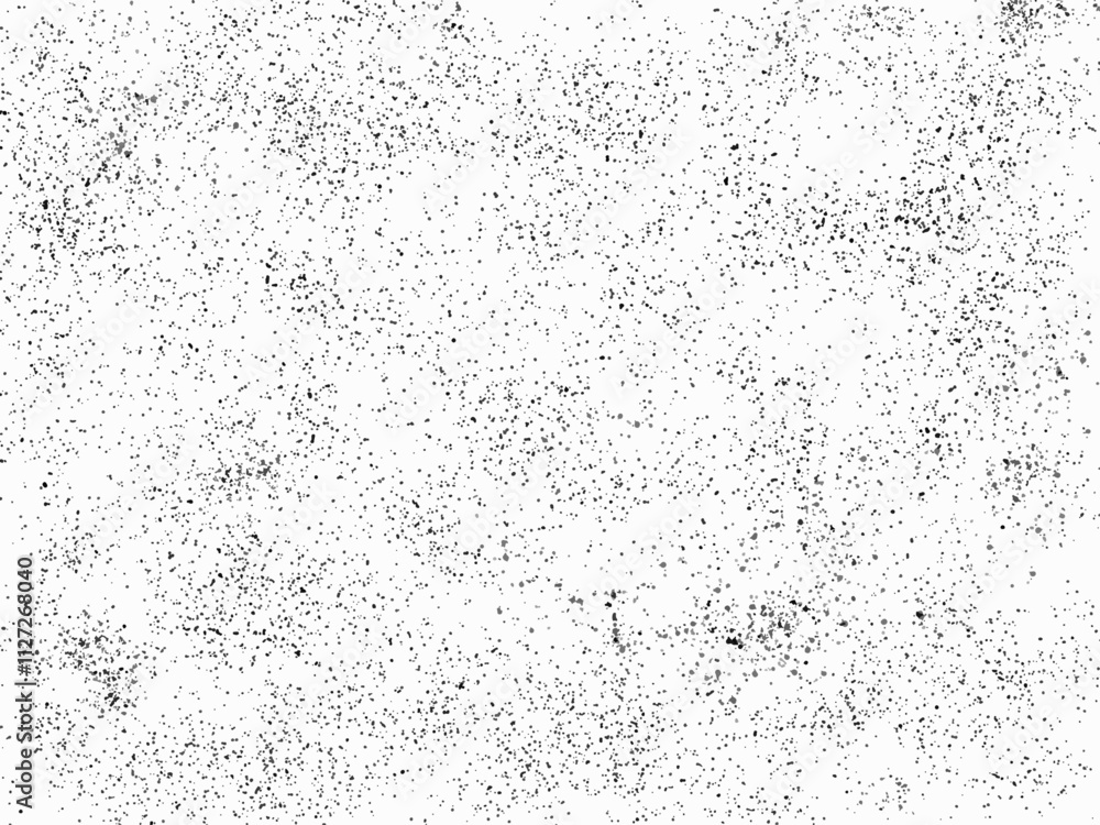 Grain noise background vector pattern of black white dots texture or ...