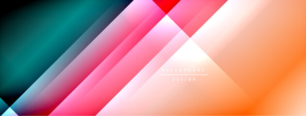 Wall Mural - colorful gradient with lines made of shadow and light. creative background