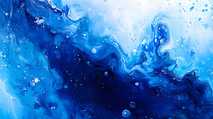 Abstract blue galaxy design. Etherea. Illustration