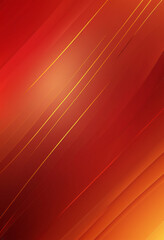 Wall Mural - red background with yellow lines and free space