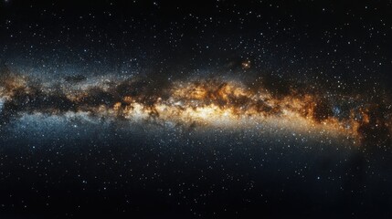 Sparkling night sky with twinkling stars
