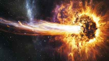 Wall Mural - space nebulae supernova exploding