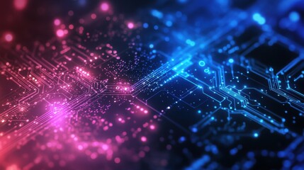 Wall Mural - abstract structure circuit computer technology business background