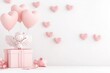 © miss_fortuna - A pink gift box with angel, Valentine's Day theme. Generative AI