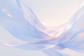 Wall Mural - soft blues and pinks converge in a luminous abstract interpretation of sunrise