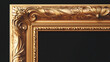 © Thiago - Ornate gold picture frame with gilded details and a luxurious feel, gilded details, sophisticated style. Gilded. Illustration