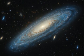 Wall Mural - Spiral Galaxy in Deep Space