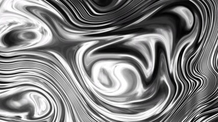 Poster - Liquid. Liquid metal. Mercury. Melting silver. Hypnotism. Hypnosis. Abstraction, Psychedelic. Hallucinations. Multi-colored deformation. Loop Background
