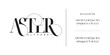 © fourmonths - Aster typography beauty fashion elegant minimalist serif italic fonts decorative wedding vintage retro logos. Minimal luxury font alphabet logo. Vector illustration