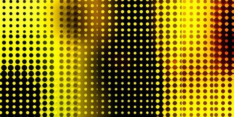 Wall Mural - Abstract Yellow and Black Dotted Pattern Background