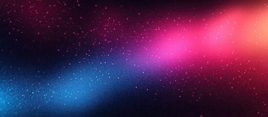 Poster - Vibrant Abstract Gradient Background Dark Blue Purple Pink Black Noise Texture Dynamic Design