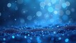 © Maryna - Abstract royal blue background with glitter bokeh. Shimmering sparkles, crystal droplets. Beautiful unfocused design for wallpaper backdrop. Ideal for digital art, design projects. Suitable for