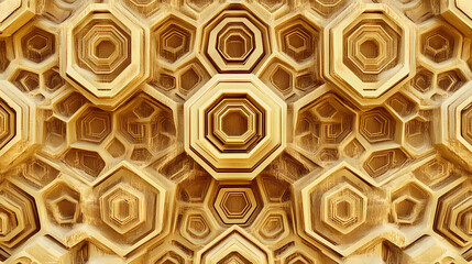 Wall Mural - minimalist geometry honeycomb