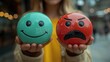 © Aleksandra - Customer Satisfaction Review Rating Emotion Happy Sad Face Icons Feedback Evaluation Service Quality
