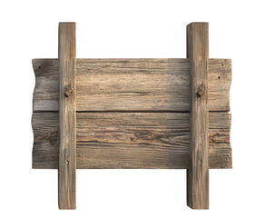Poster - Rustic Wooden Sign Blank Message Board